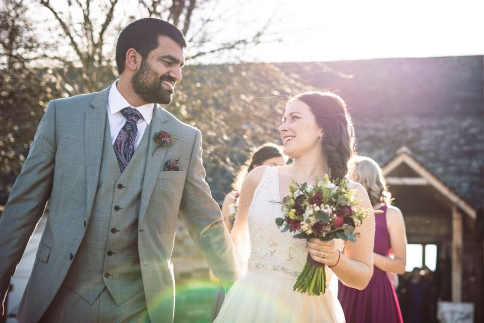 Just married at an Askham Hall wedding in the Lake District