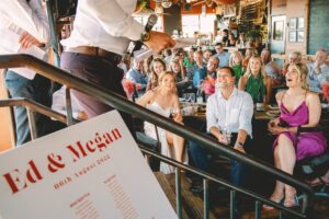 Wedding speeches at a Mud Dock wedding in Bristol