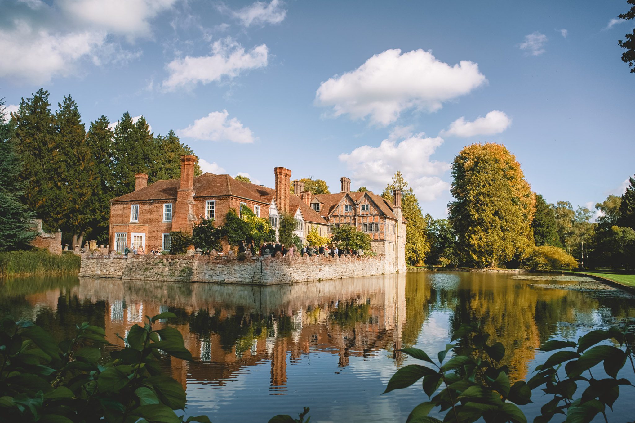 The Moat at a wedding at a Birtsmorton Court wedding in Worcestershire