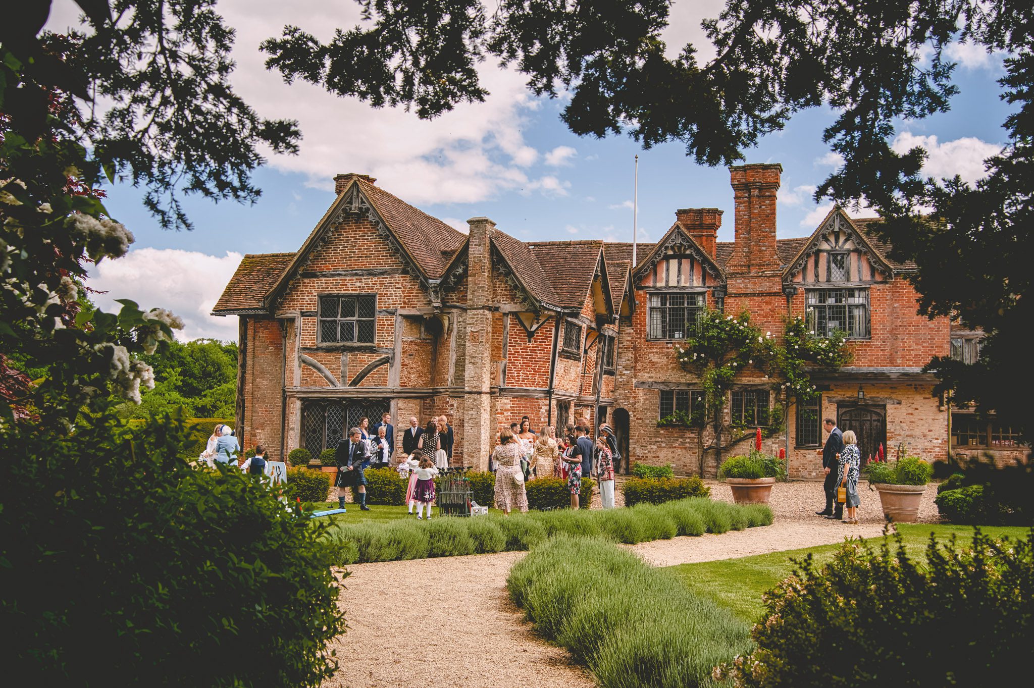 Tudor Manor House reception at a wedding at Dorney Court in Buckinghamshire